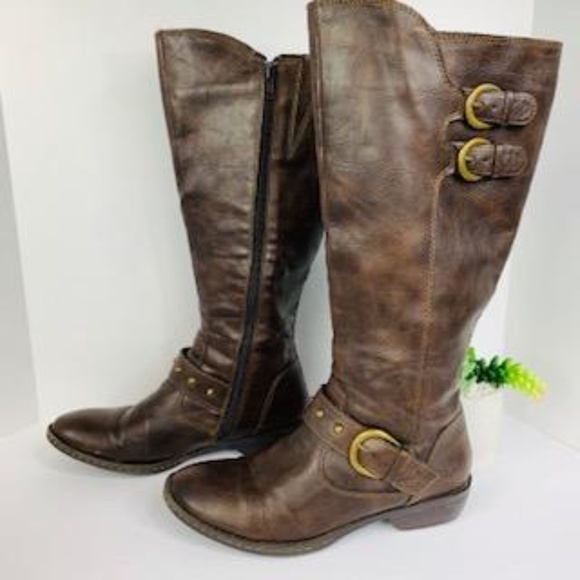 boc Shoes Boc Brown Vegan Leather Riding Boots Poshmark